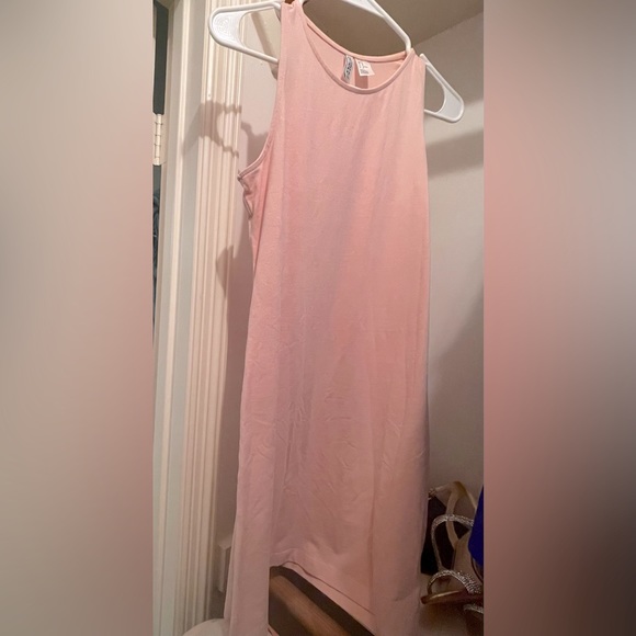 Soft Pink Casual Tank Top Dress - Picture 1 of 2